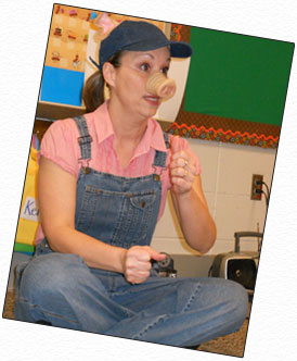 Miss Annie in costume